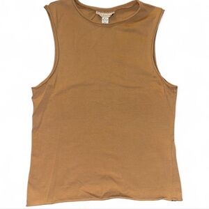 Topshop Tan Brown Sleeveless Top